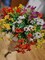 12 bundles Outdoor Artificial Flowers UV Resistant Spring Plants Fake Silk Flowers Greenery Shrubs Plastic Flower Faux Plants for Outside Indoor Decor